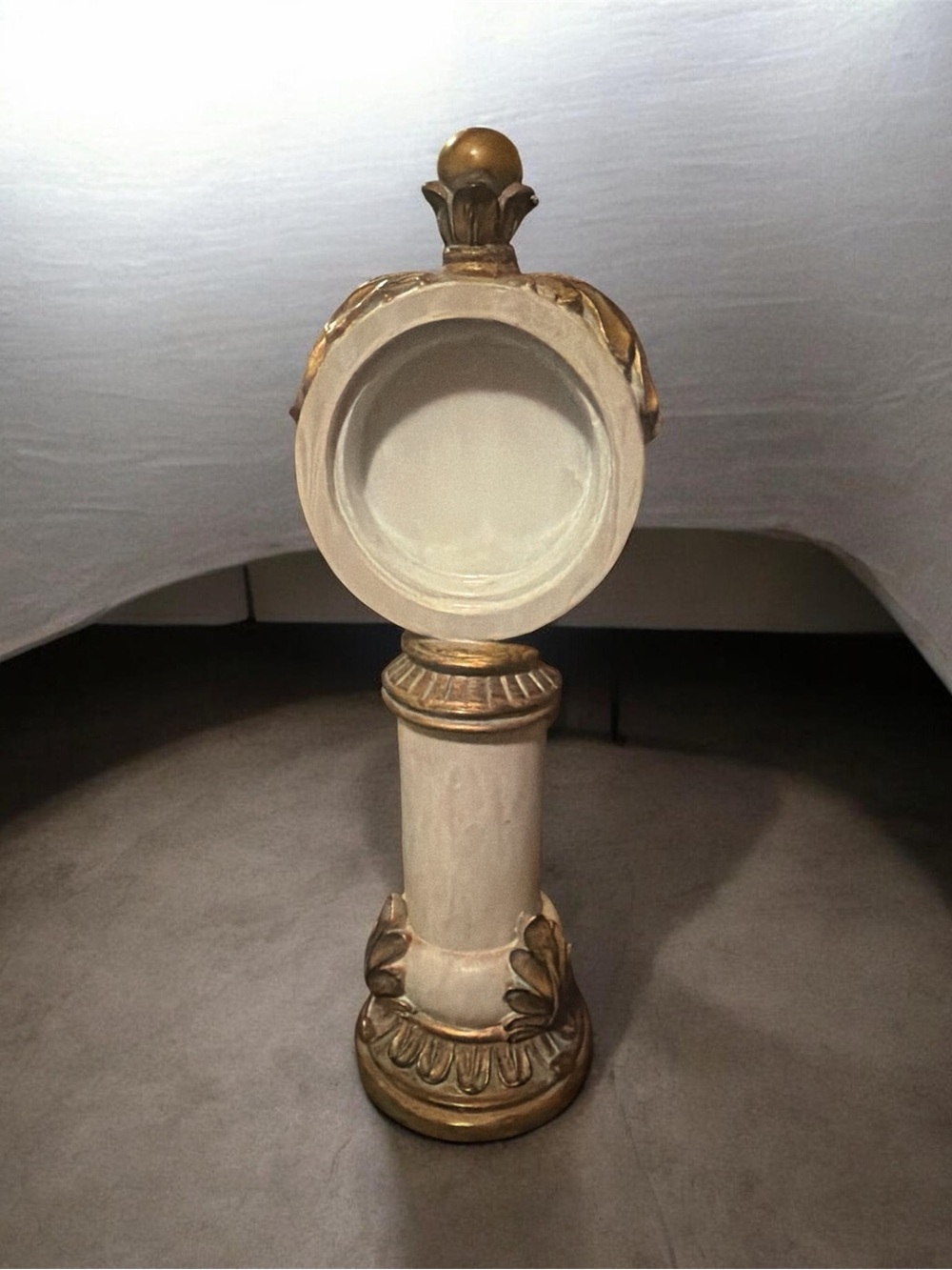 Decorative Cream and Gold Table Accent Column - Home Dining
